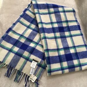NWT J. Crew Plaid Wool Scarf